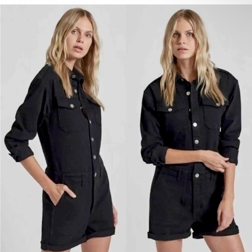 Current/Elliott Black Collared one Piece